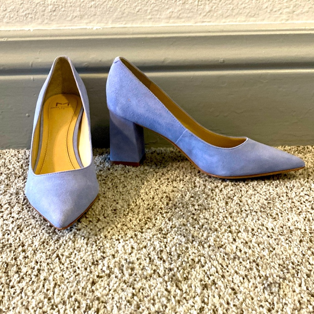 Marc Fisher Blue Suede Women's Pumps